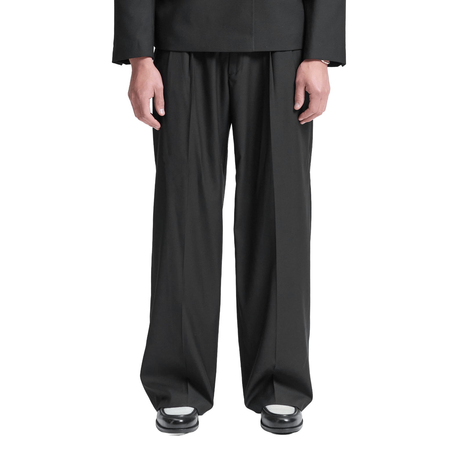 Reternity TAILORED BAGGY PANTS BLACK - CRETT13730 - Coziness