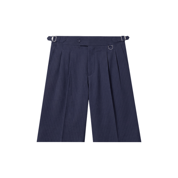 Reternity Tailored Baggy Shorts Pinstripe Blue - CRETT11086 - Coziness