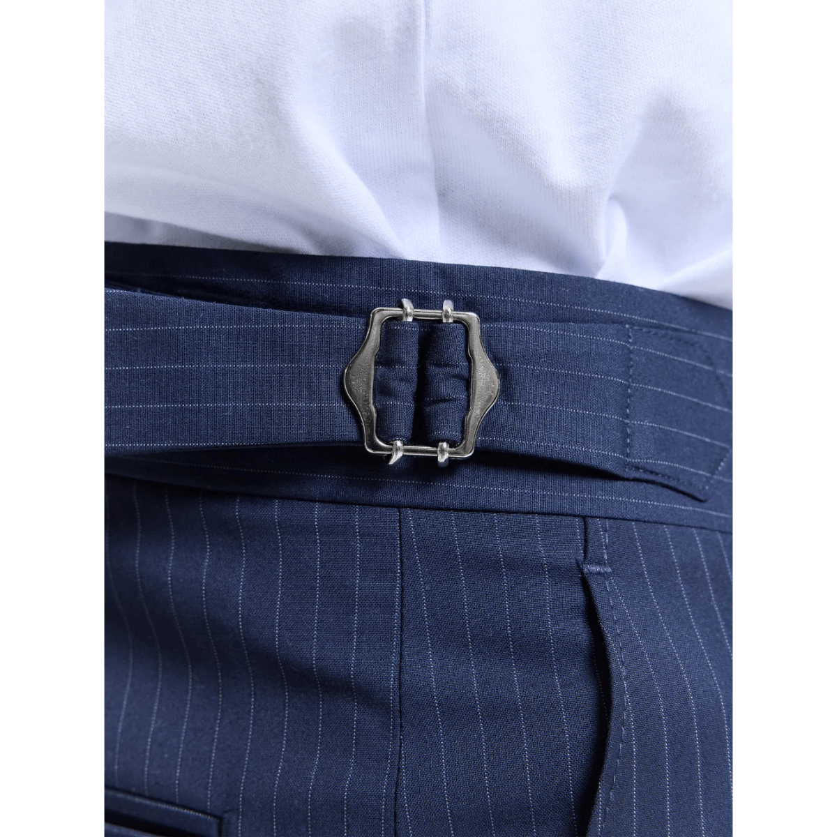 Reternity Tailored Baggy Shorts Pinstripe Blue - CRETT11086 - Coziness