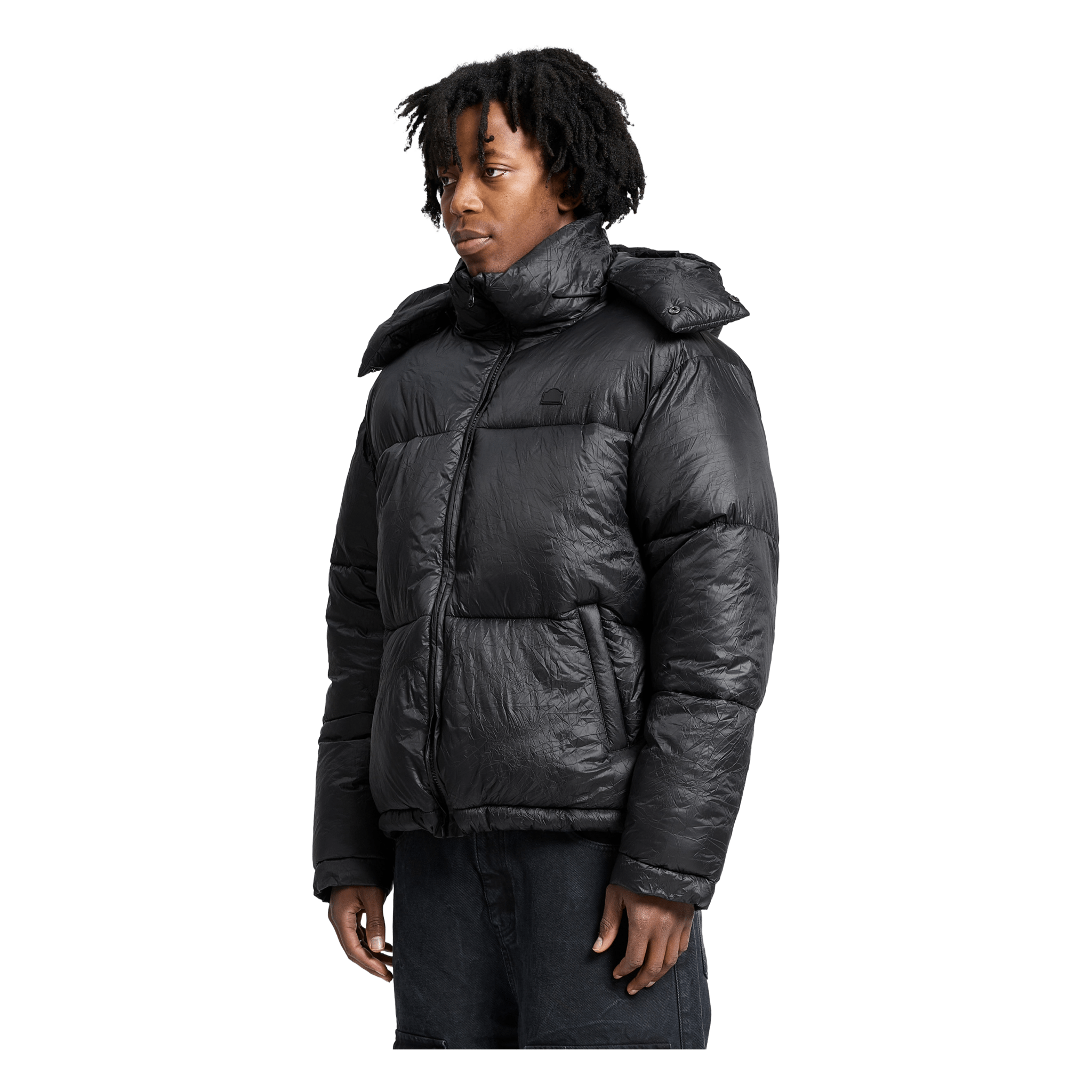Reternity Wrinkled Puffer Jacke Schwarz - CRETW6819 - Coziness