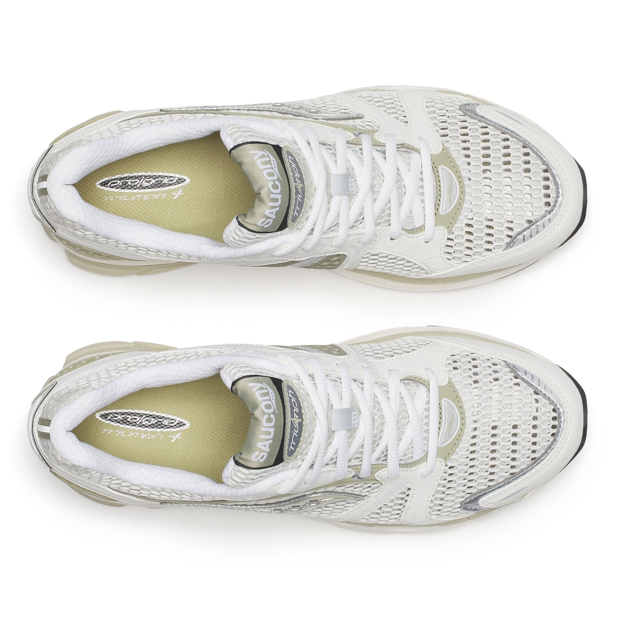 Saucony ProGrid Triumph 4 White Onyx Elm - CSAUP9479 - Coziness