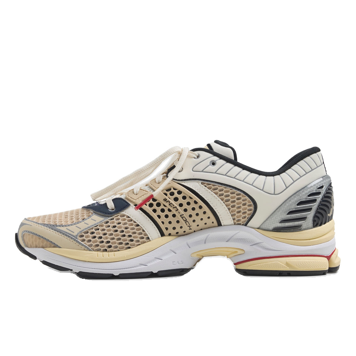 Saucony ProGrid Paramount in Creme Beige, Innenseite von der Seite