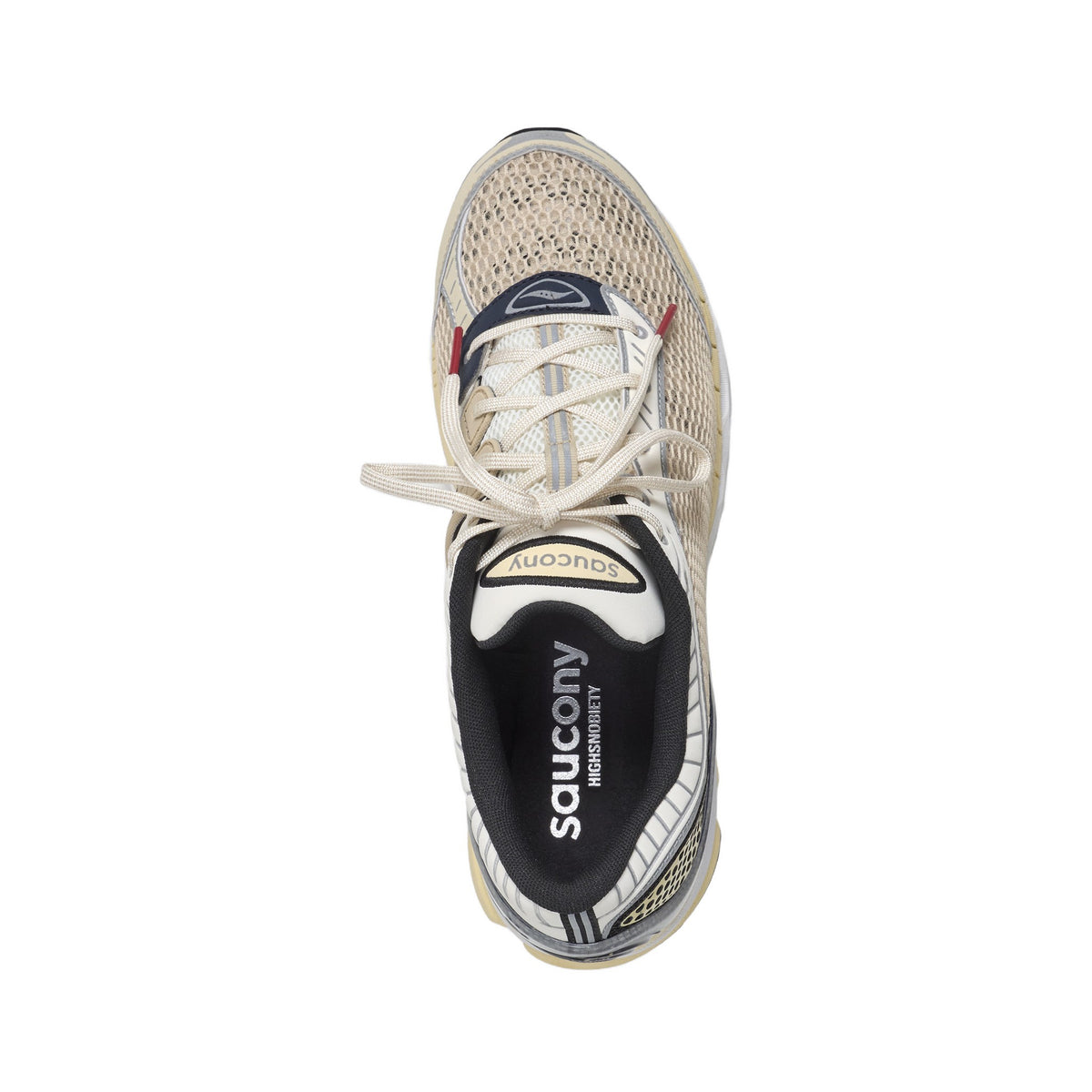 Saucony ProGrid Paramount in Creme Beige, einzelner Schuh von oben