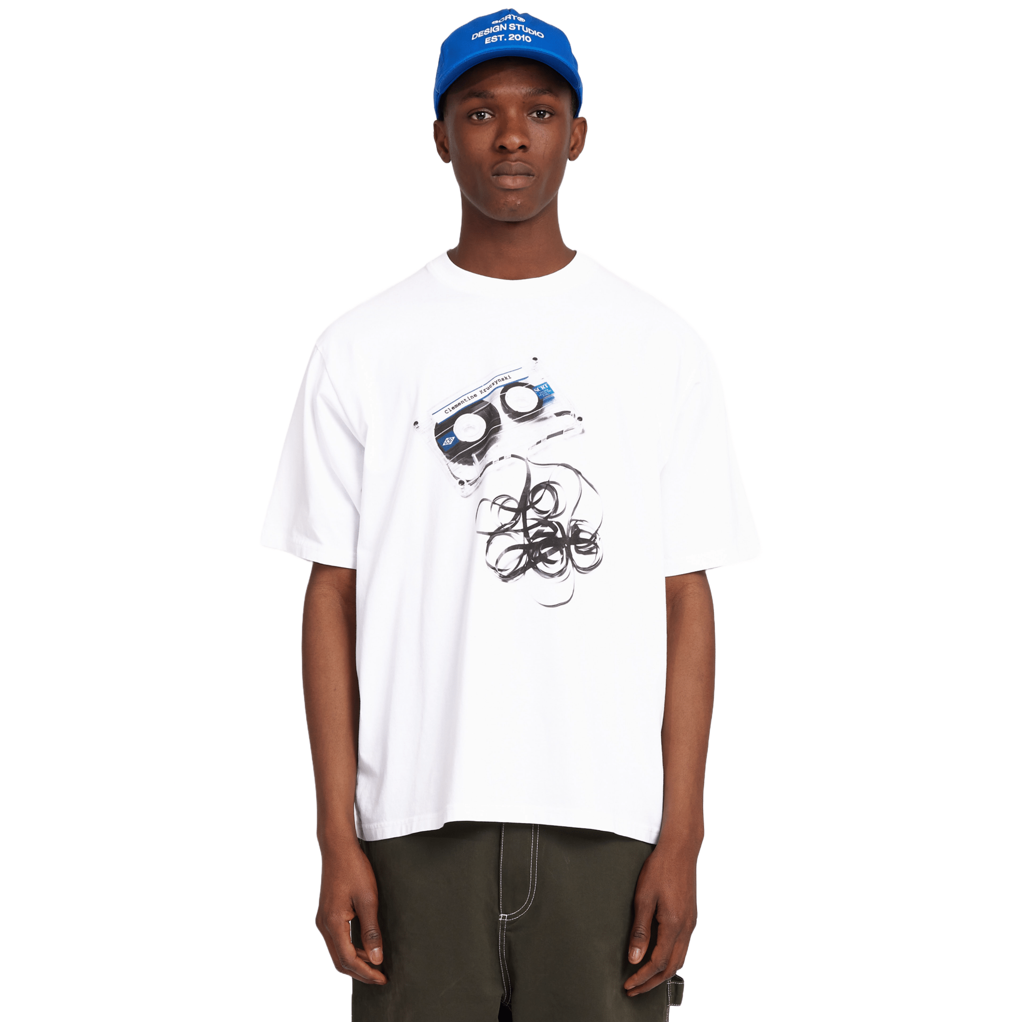 SCRT Cassette T-Shirt White - CSCRC4404 - Coziness
