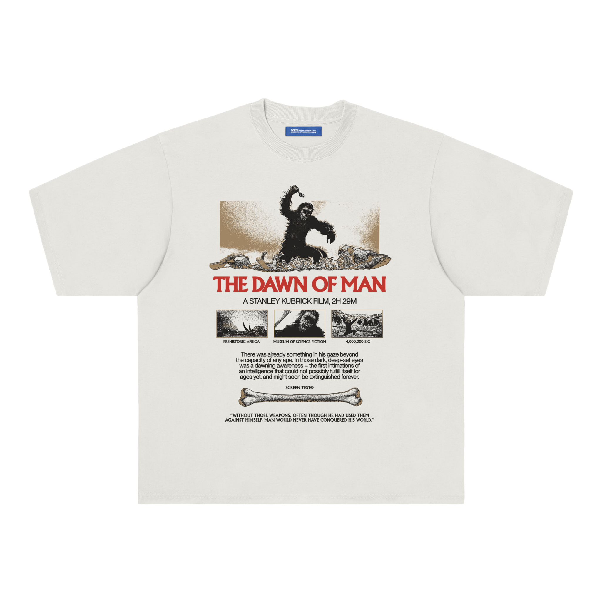 SCRT Dawn of Man T-Shirt Bone - CSCRD7397 - Coziness