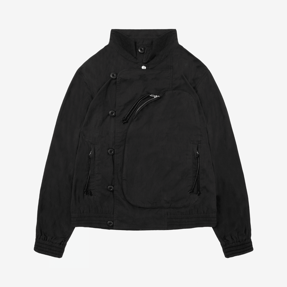 SCRT Distorted Blouson Jacket Black - CSCRD14869 - Coziness
