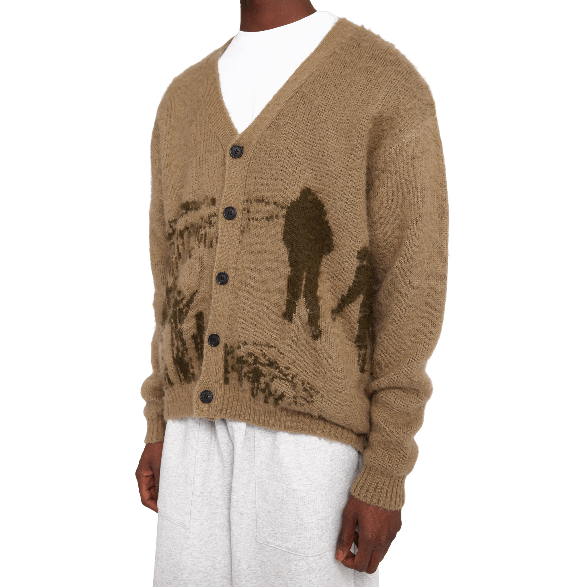 SCRT Montauk Cardigan Khaki - CSCRM4439 - Coziness