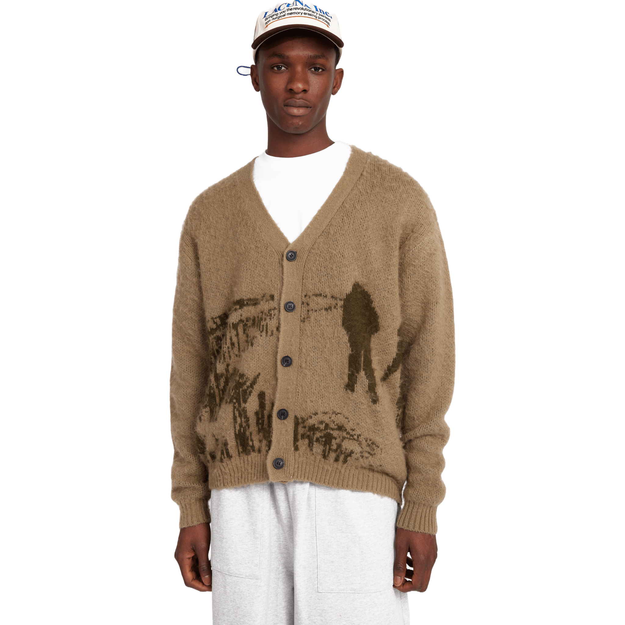 SCRT Montauk Cardigan Khaki - CSCRM4439 - Coziness