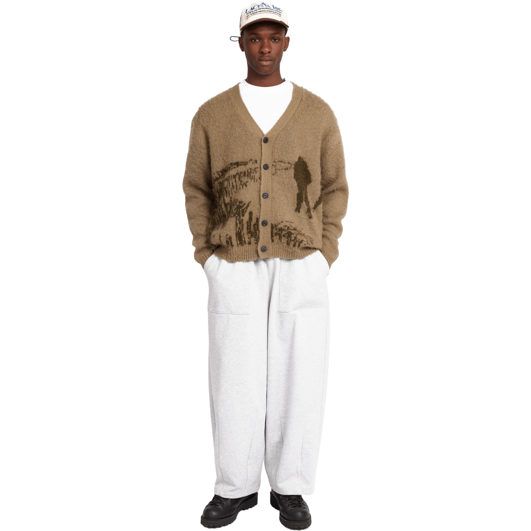 SCRT Montauk Cardigan Khaki - CSCRM4439 - Coziness