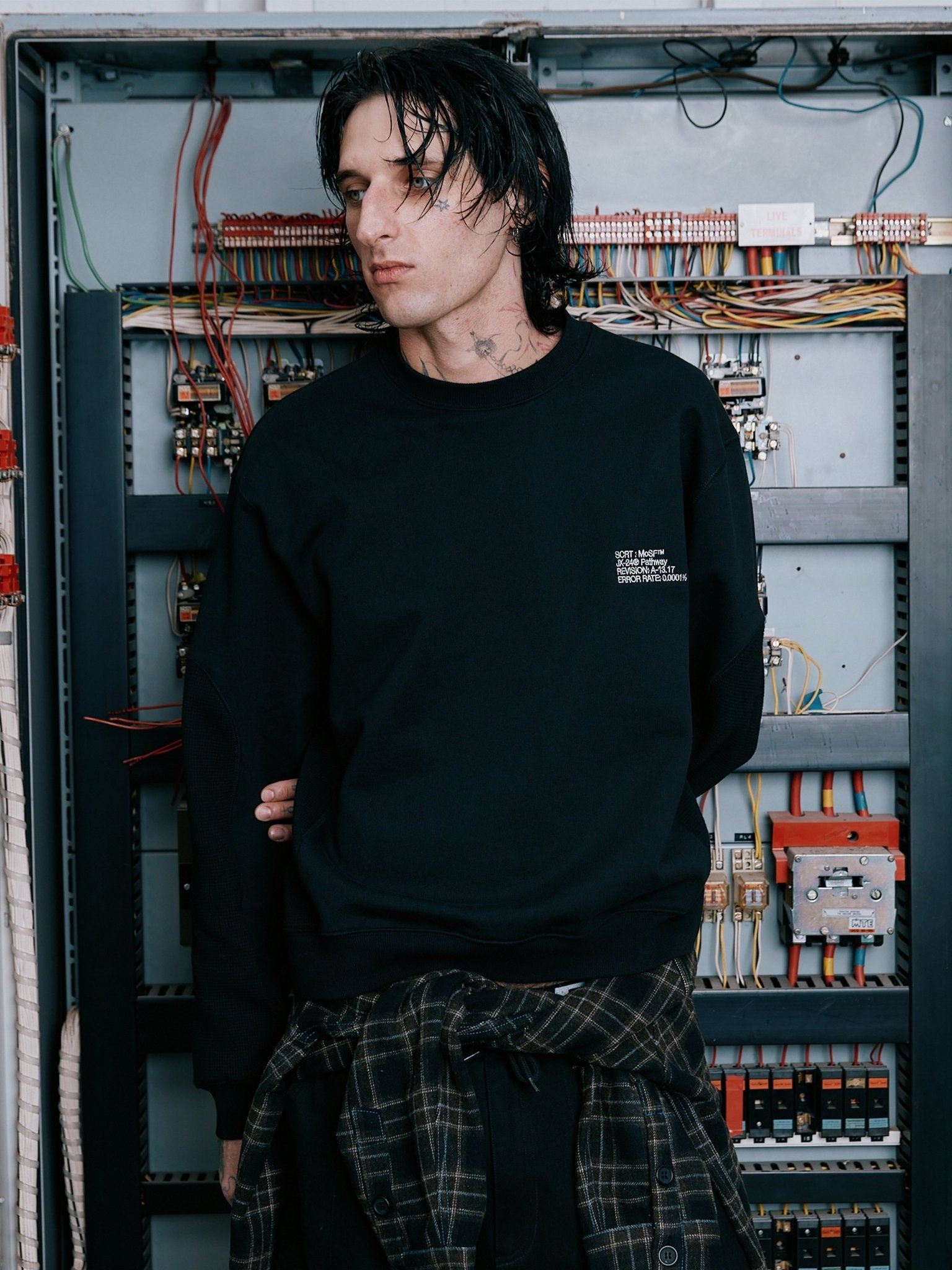 SCRT MoSF Fragment Sweatshirt Schwarz - CSCRM7425 - Coziness