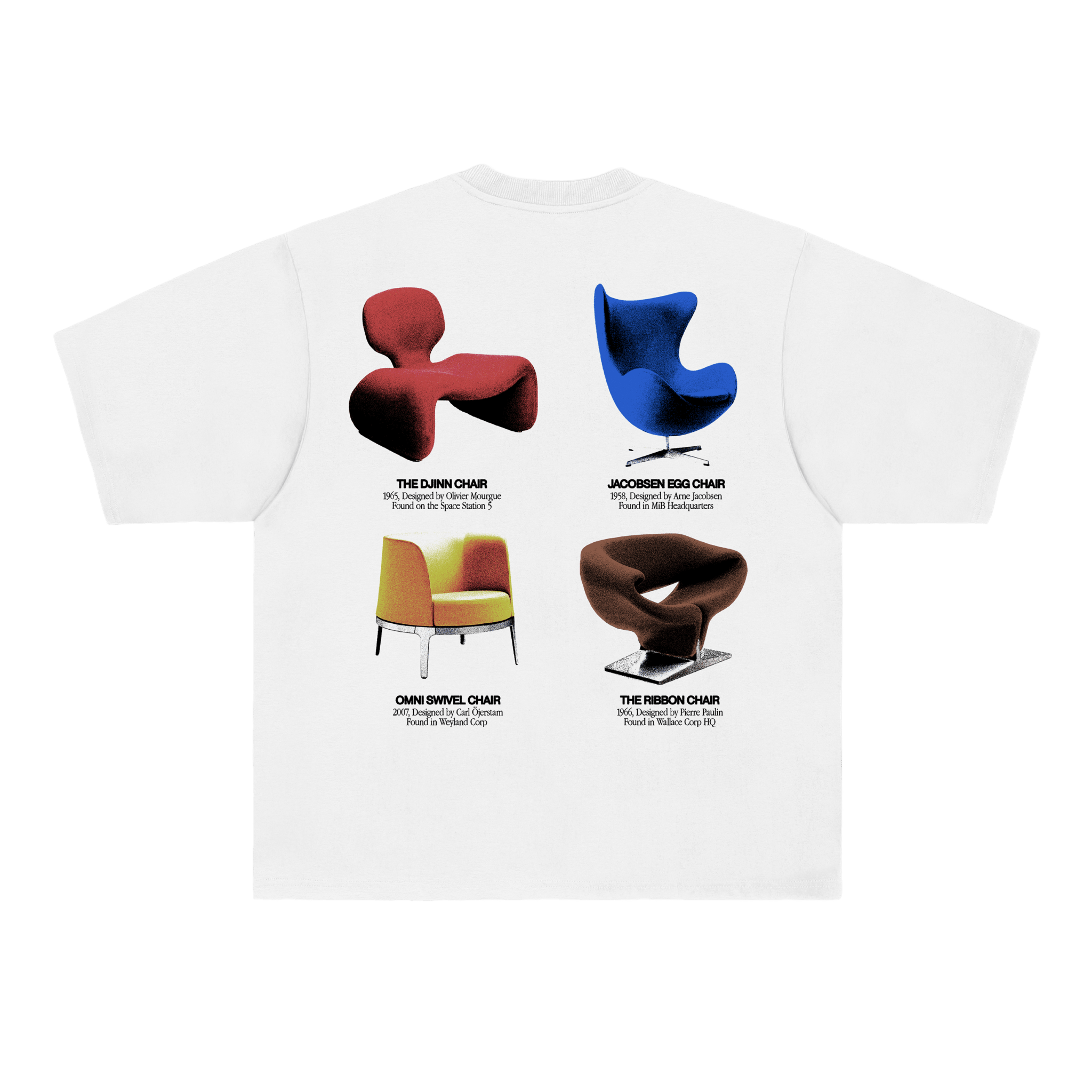 SCRT MoSF Objects T-Shirt Weiß - CSCRM7401 - Coziness