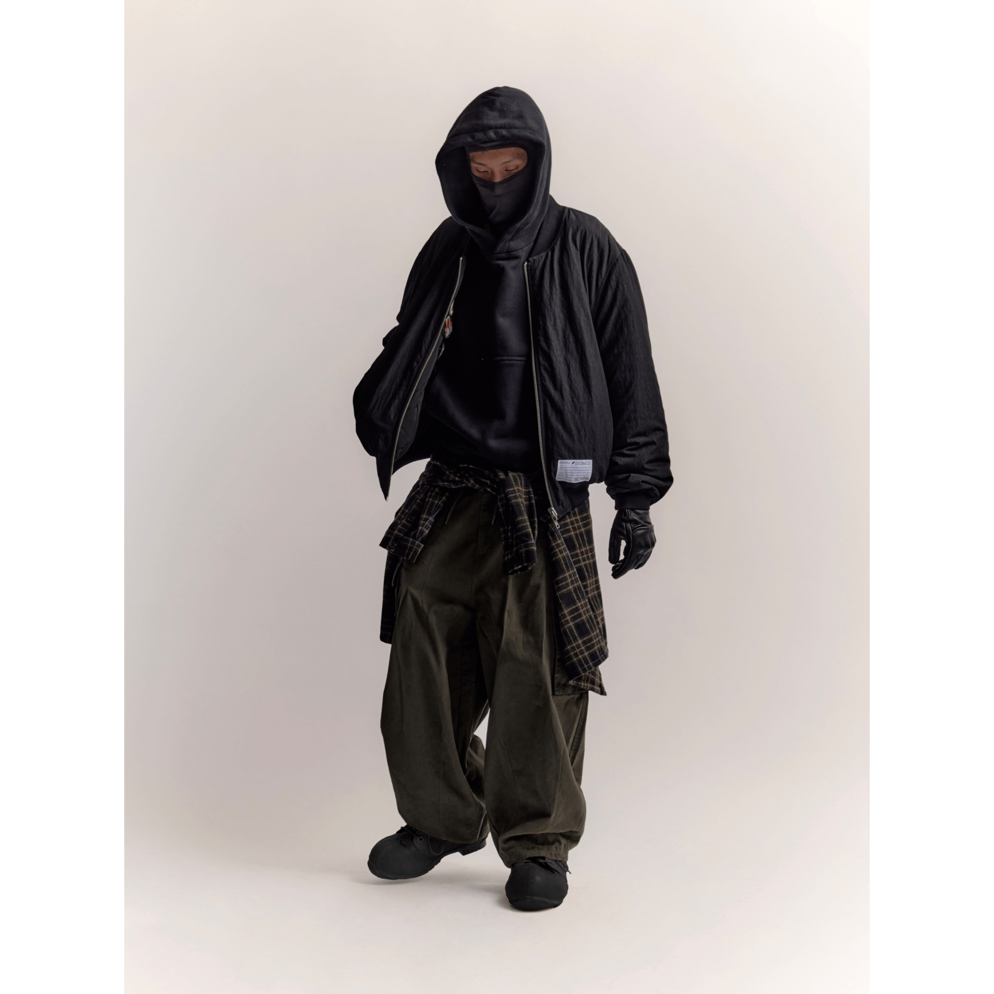 SCRT MoSF Shotaru Reversible Bomber Jacket Schwarz - CSCRM7445 - Coziness