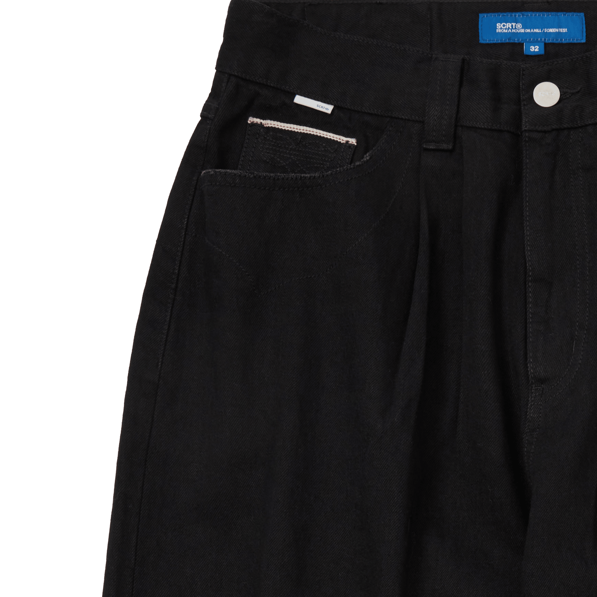 SCRT Odessa Pleated Denim Blackout - CSCRO11278 - Coziness