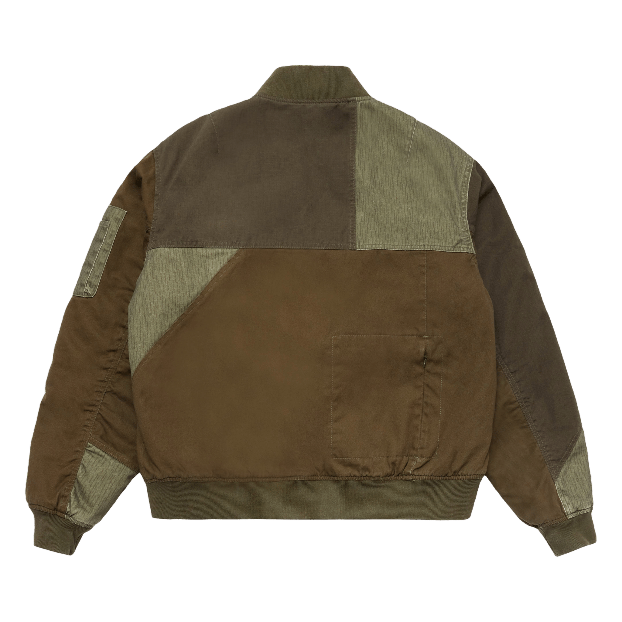 SCRT Reversible Patchwork Bomber Army Green - CSCRR4444 - Coziness