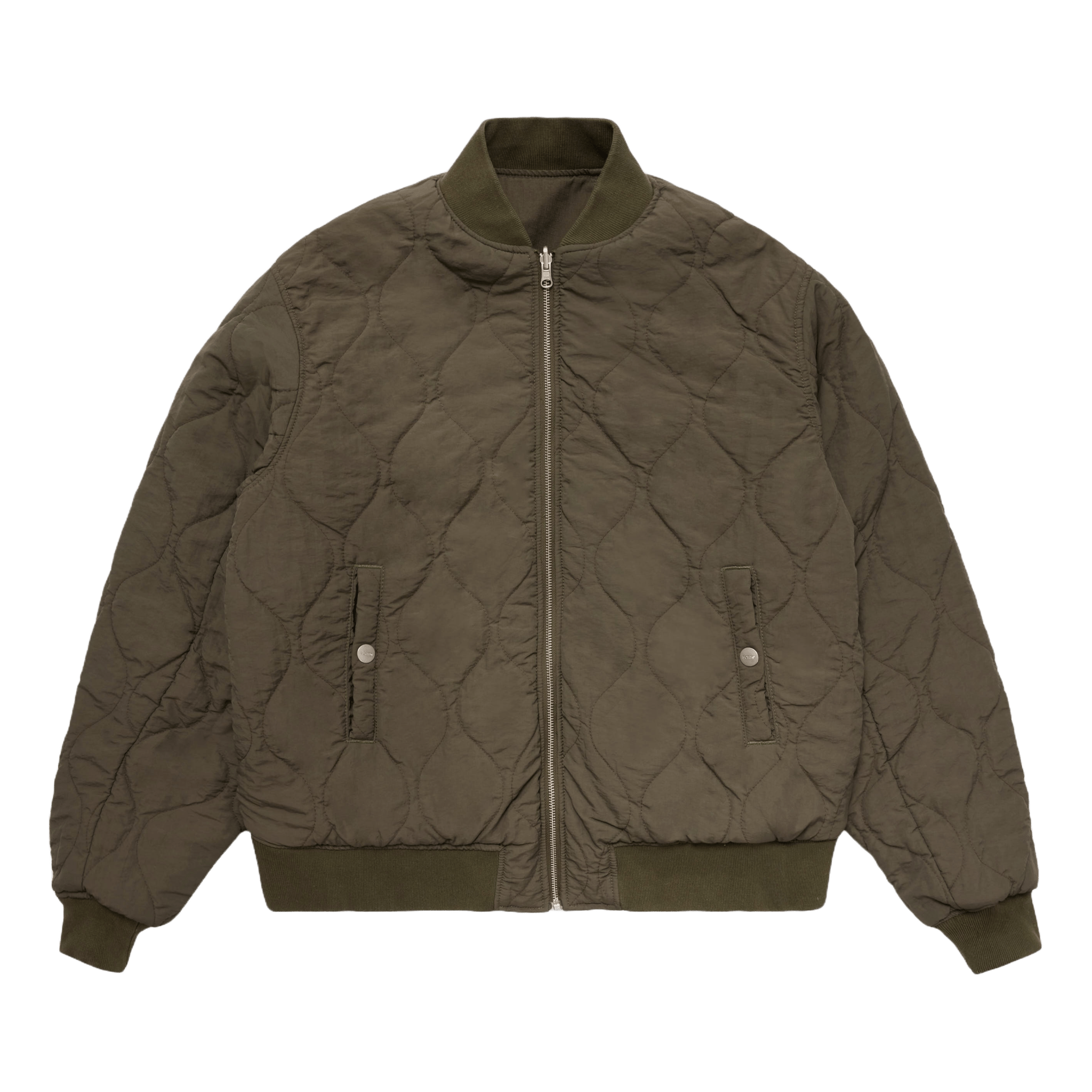 SCRT Reversible Patchwork Bomber Army Green - CSCRR4444 - Coziness