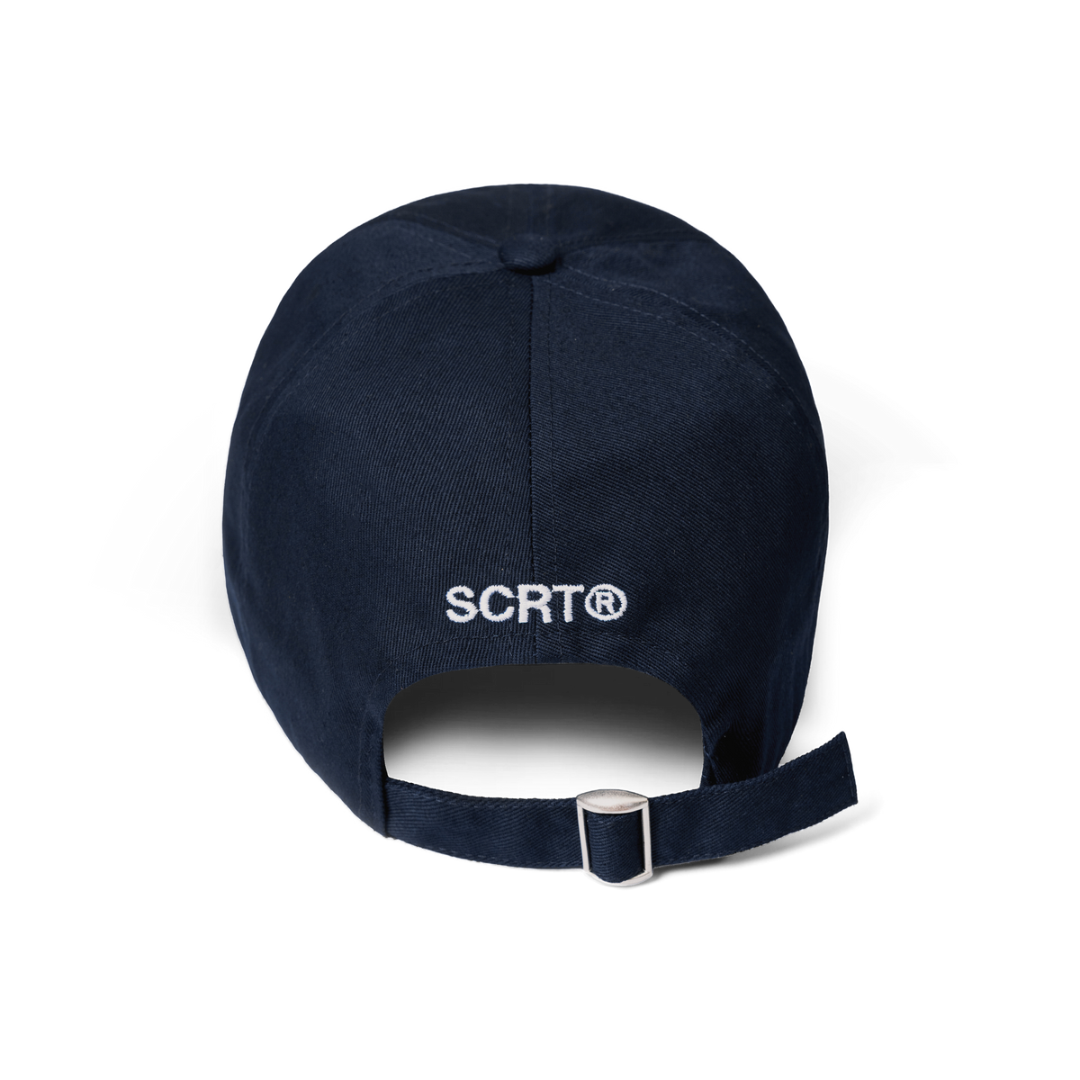SCRT Mulholland Drive Dad Cap in Navy, Rückseite mit Verschluss