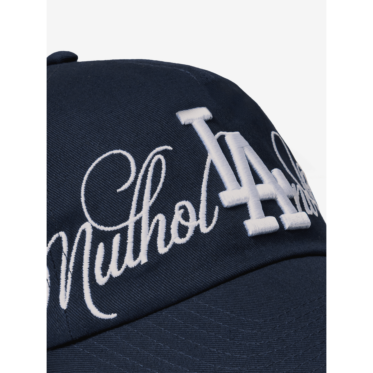 SCRT Mulholland Drive Dad Cap in Navy, Nahaufnahme der Stickerei