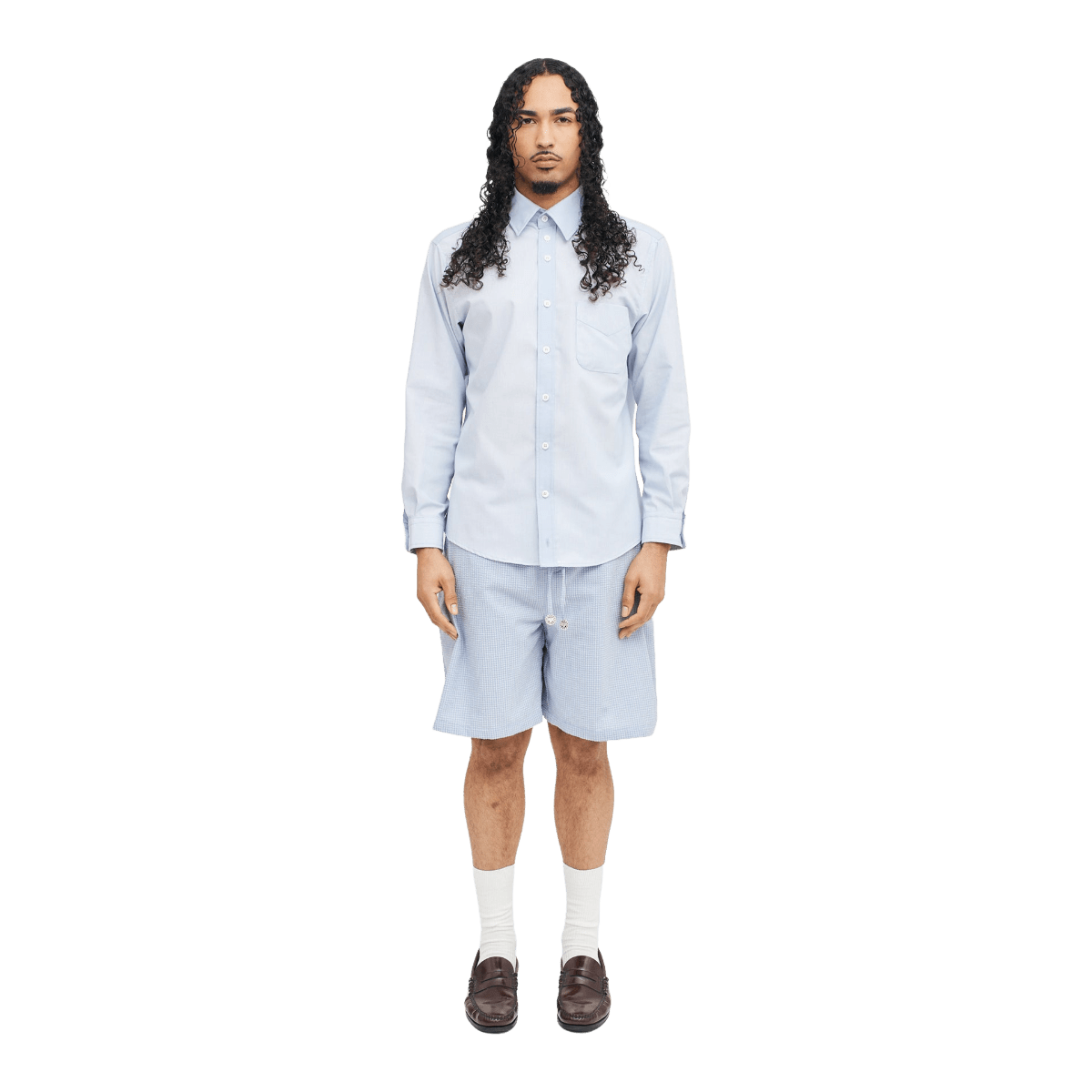 Sleep Over Dimija Shorts Blue White - CDIMS10655 - Coziness