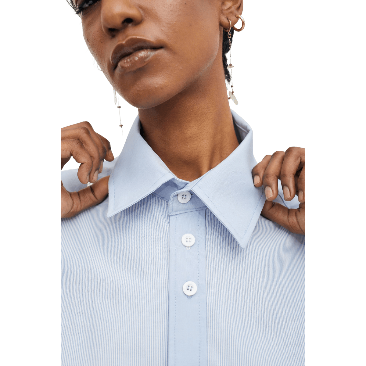 Sleep Over Patchwork Shirt Blue - CSLEO10664 - Coziness
