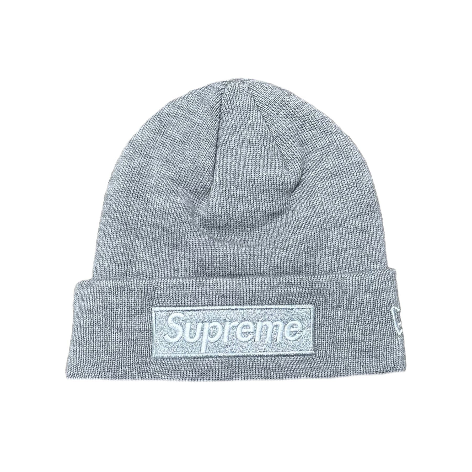 Supreme Box Logo Beanie Grau FW24 - Coziness