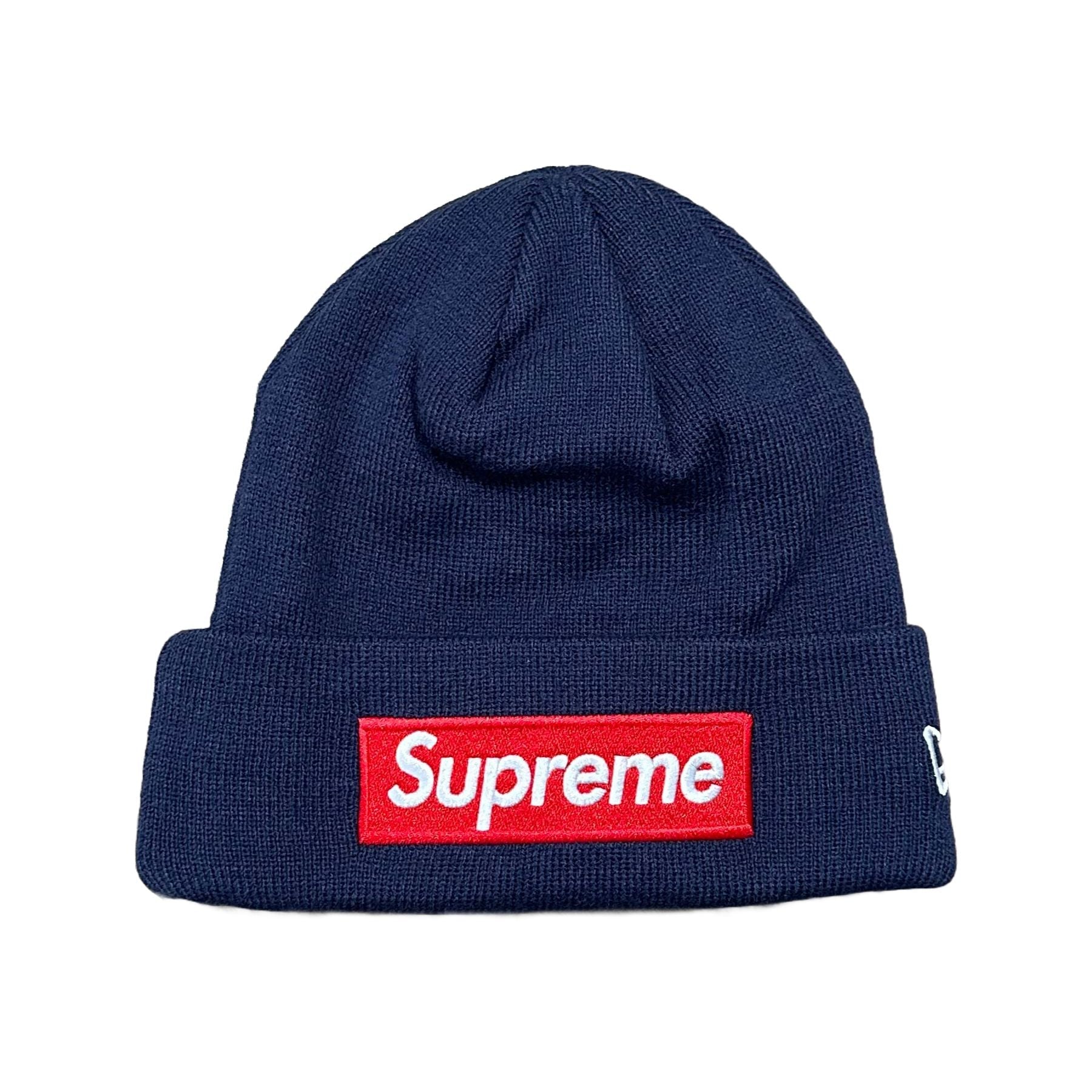 Supreme Box Logo Beanie Navy FW24 - Coziness