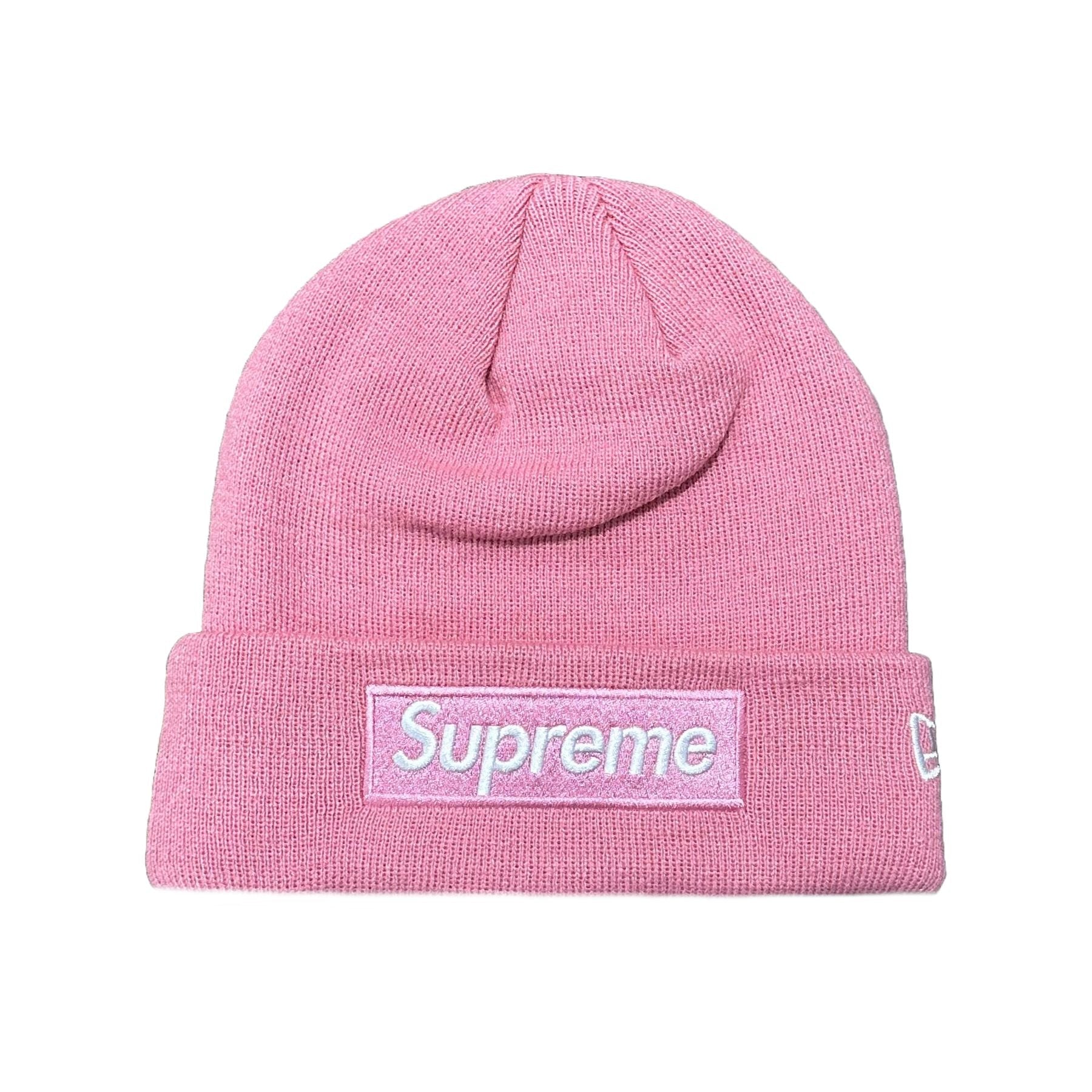 Supreme Box Logo Beanie Pink FW24 - Coziness