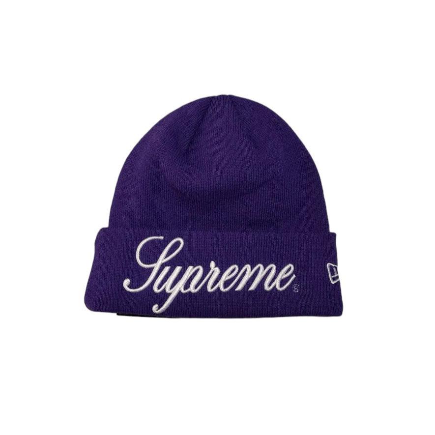 Supreme New Era Script Beanie Purple FW24 - Coziness