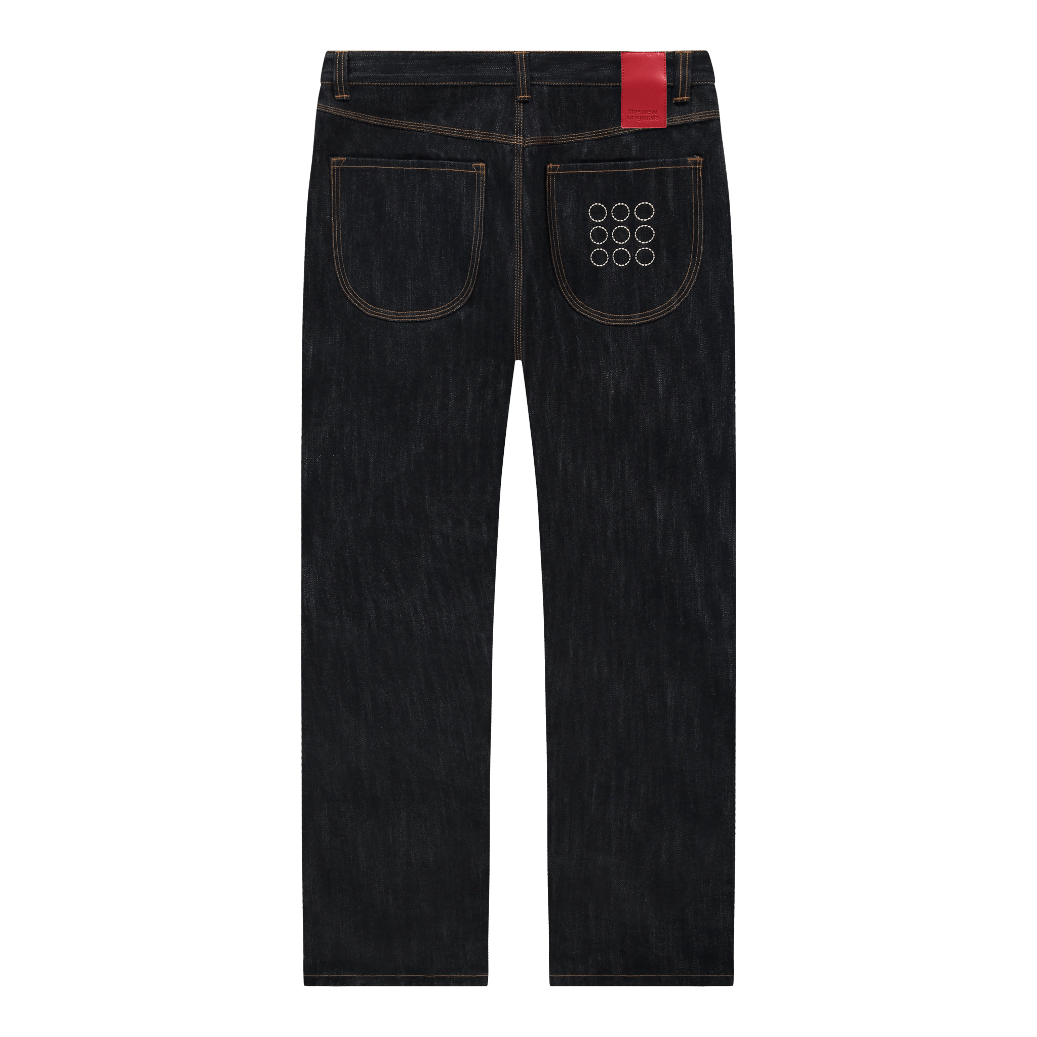 The New Originals 9 Dots Relaxed Slub Jeans Raw Denim - CTHEN6387 - Coziness