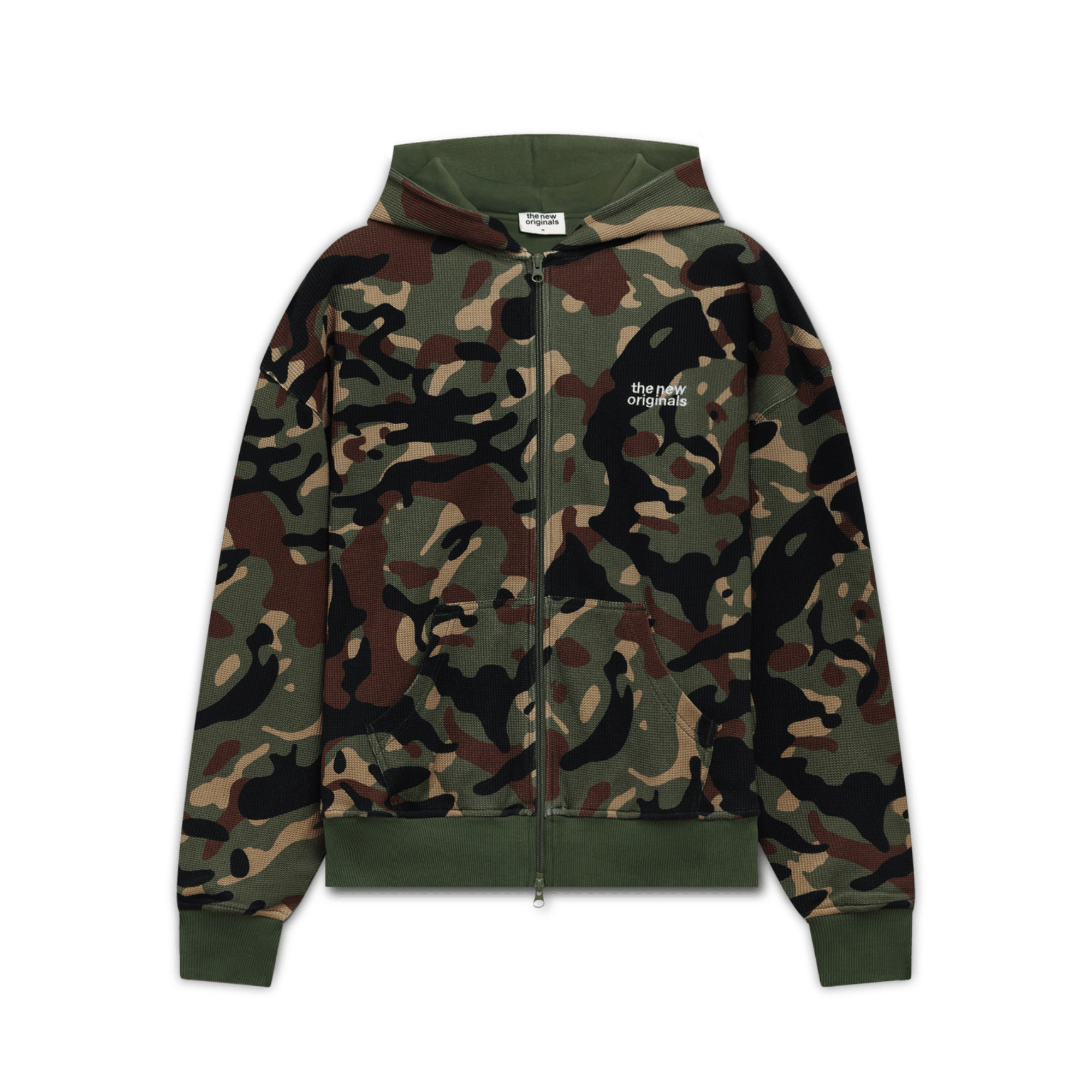 The New Originals Catna Zip Up Hoodie Camo Print - CTHEN12879 - Coziness