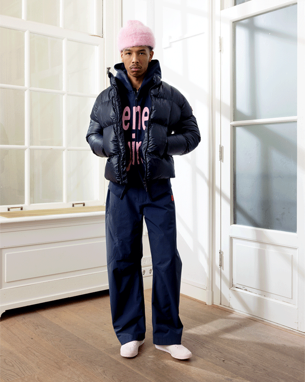 The New Originals Curve Puffer Jacke Navy - CTHEN7082 - Coziness