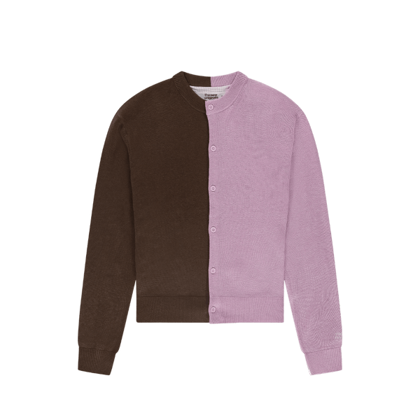 The New Originals DUO CARDIGAN LIGHT PINK BROWN - CTHEN8722 - Coziness