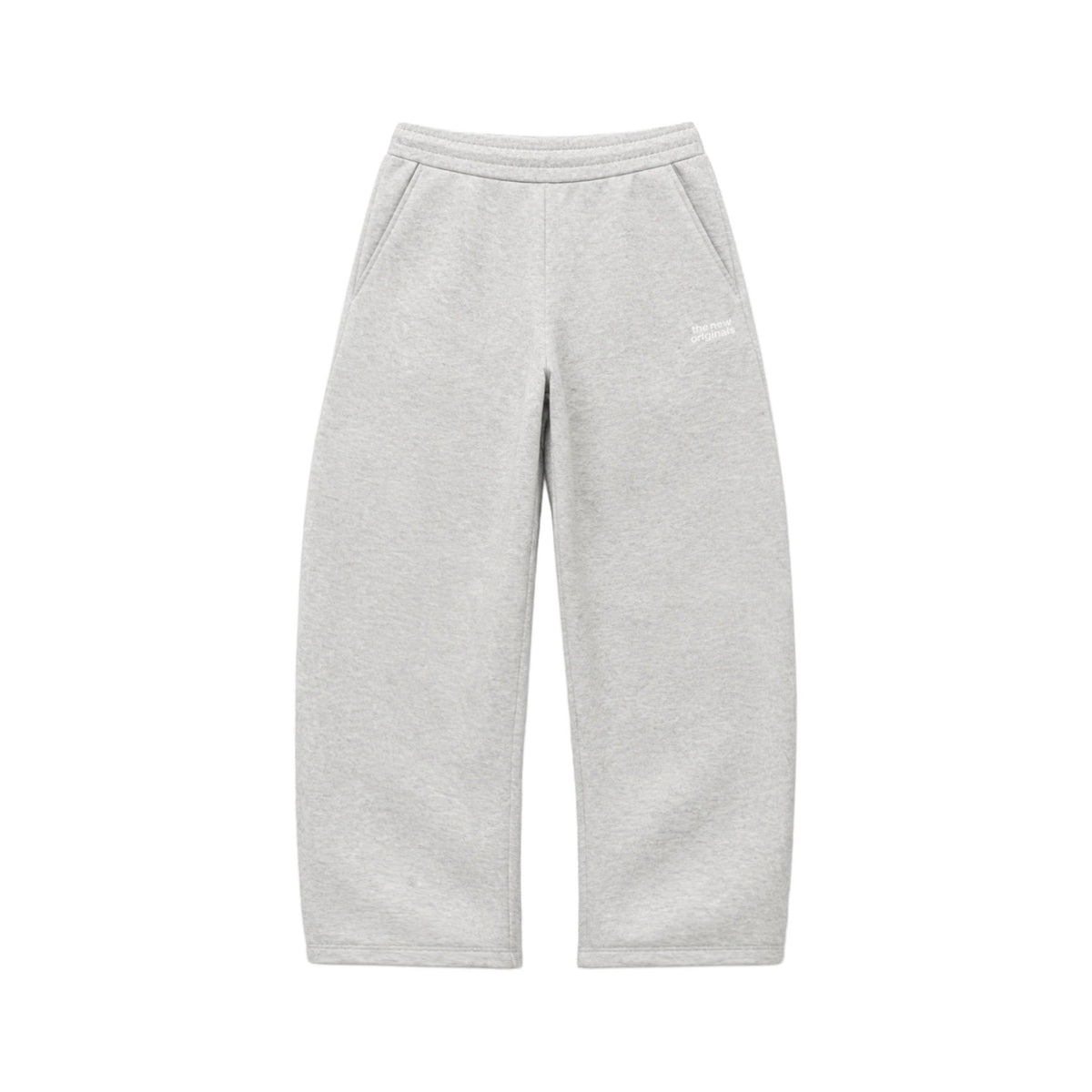 The New Originals Emblem Curved Jogger Light Grey Melange - CTHEN14400 - Coziness