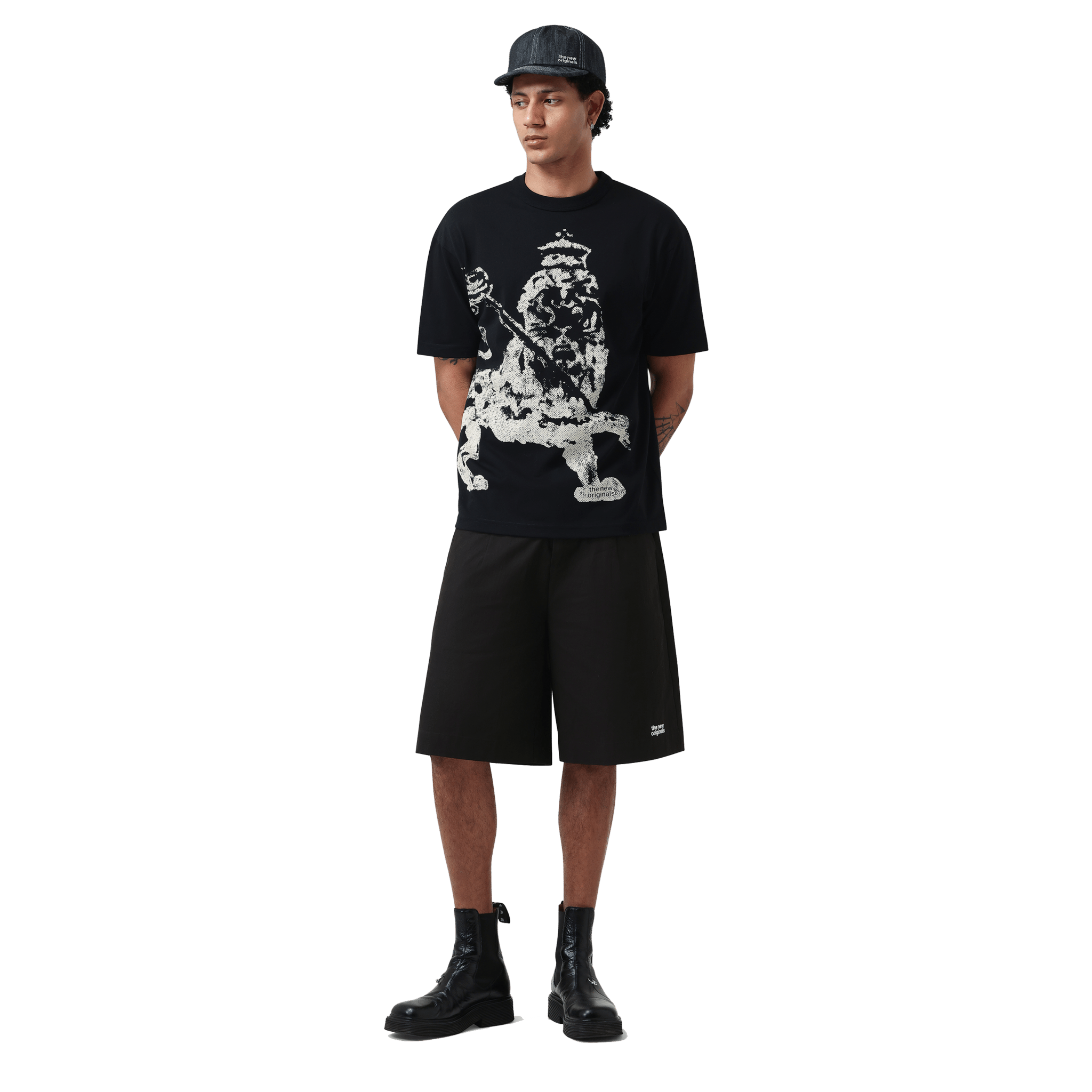 The New Originals Emblem Shorts Black - CTHEN10285 - Coziness