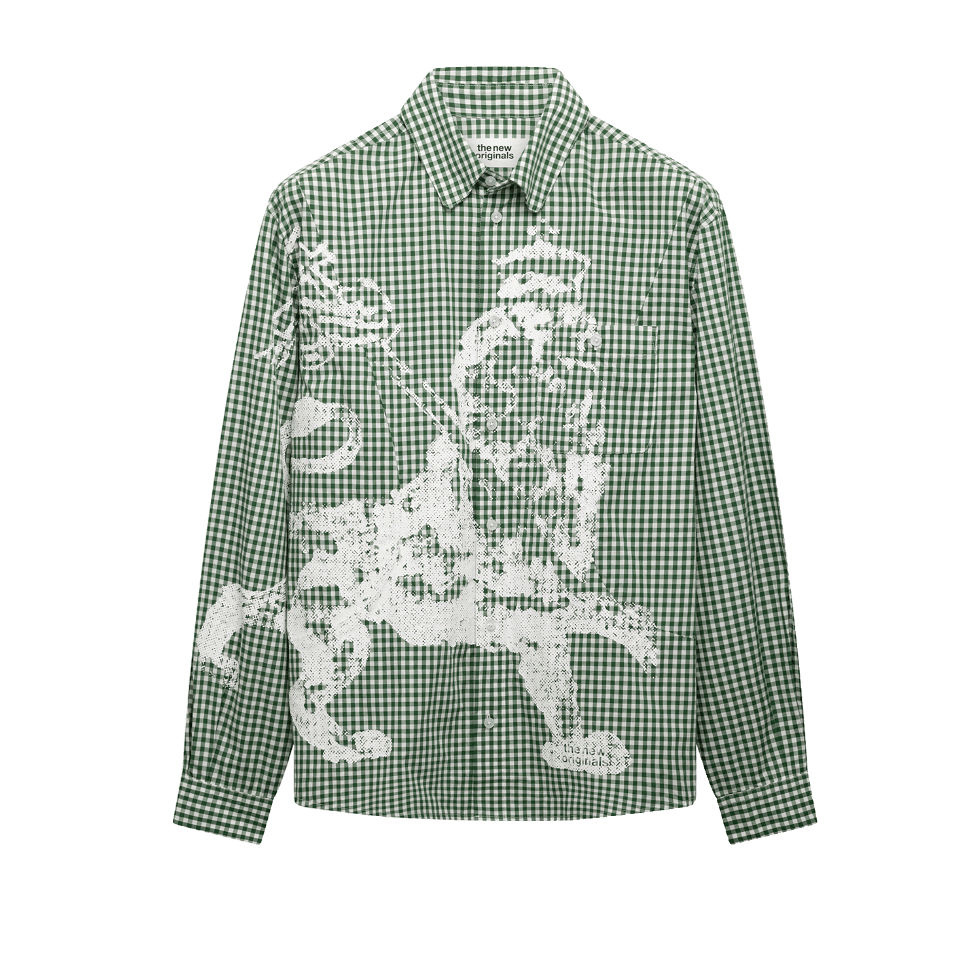 The New Originals Lion Shirt Dark Green Check - CTHEN13343 - Coziness