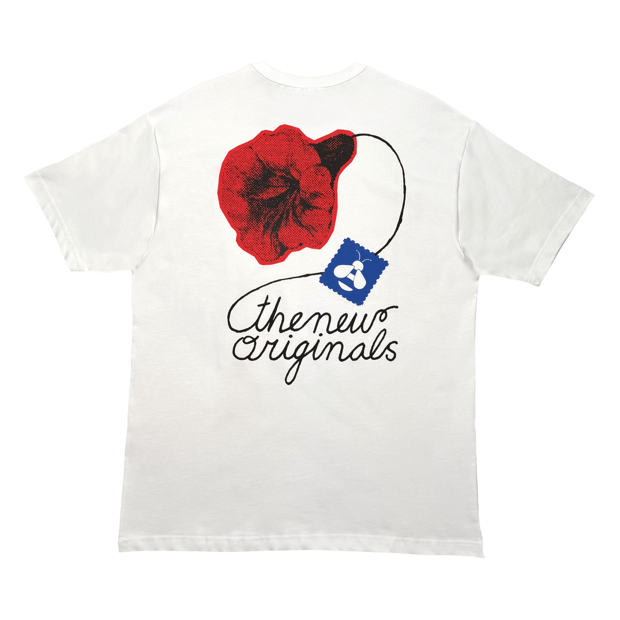 The New Originals Postal Bee T-Shirt Weiß - CTHEN7048 - Coziness