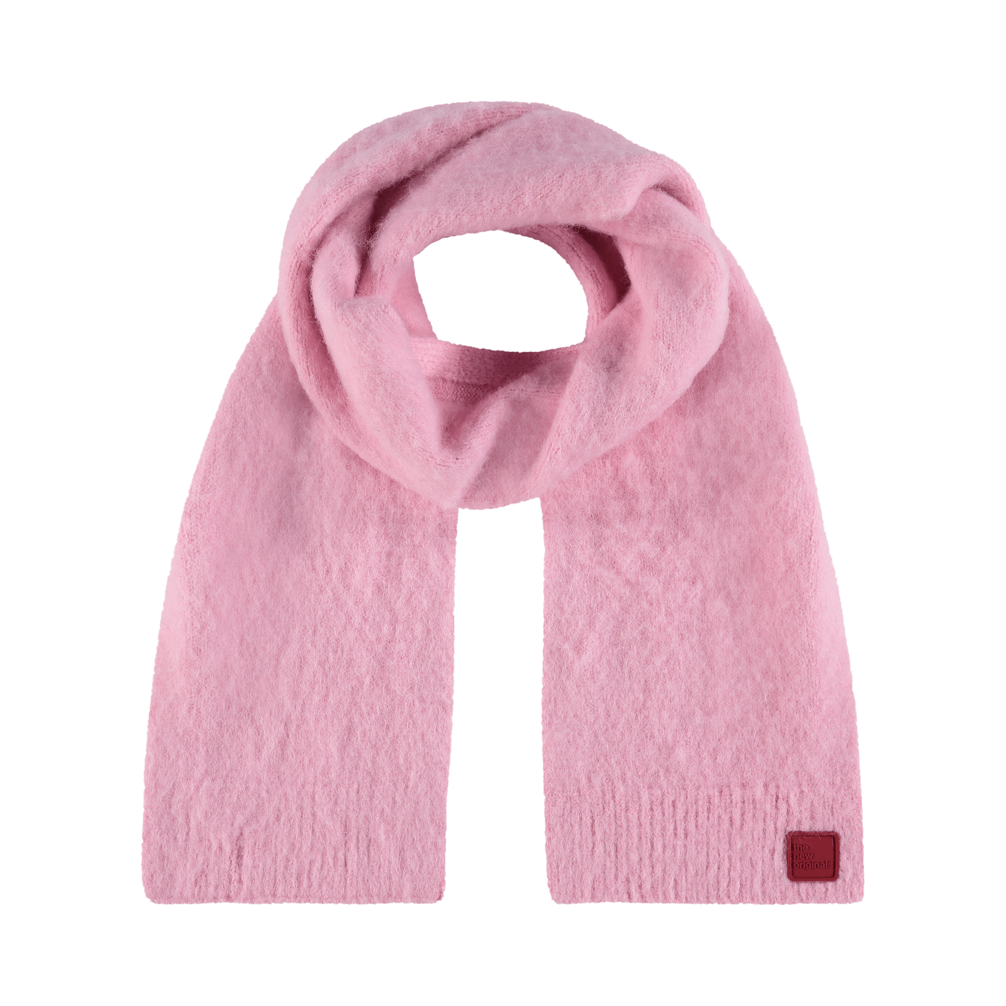 The New Originals Red Patch Scarf BonBon Pink - CTHEN6428 - Coziness