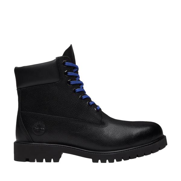 Timberland Heritage 6 Inch Lace Up Waterproof Boot Black Blue Mens - CTIMH12854 - Coziness