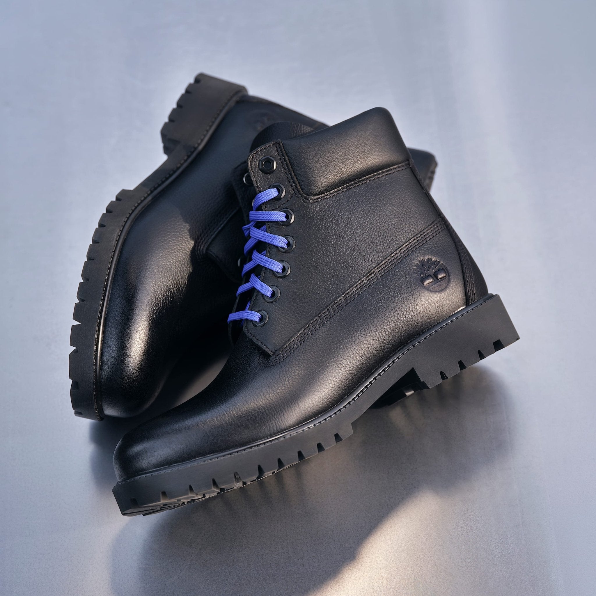 Timberland Heritage 6 Inch Lace Up Waterproof Boot Black Blue Mens - CTIMH12854 - Coziness