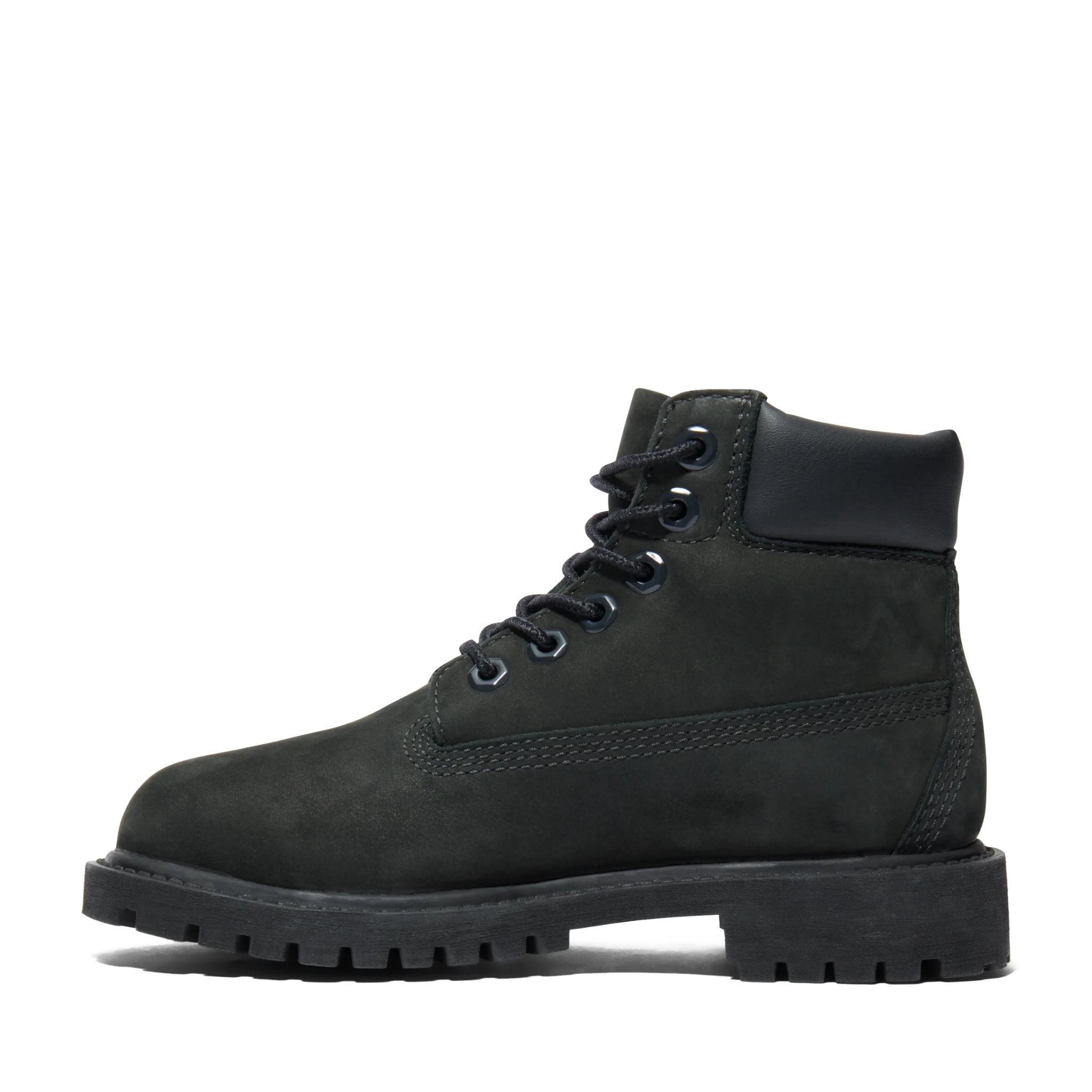 Timberland Premium 6 Inch Lace Up Waterproof Boot Black Kids - CTIMP8895 - Coziness