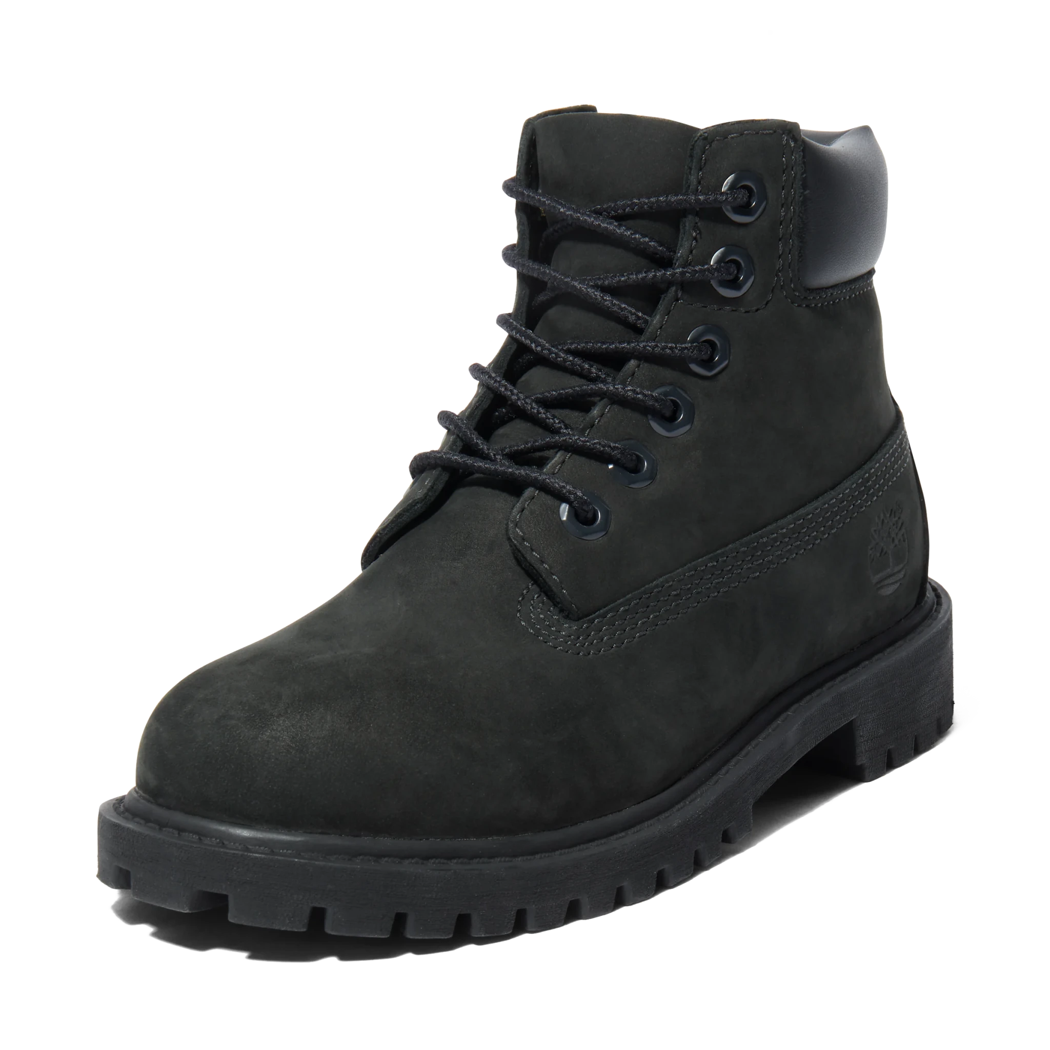 Timberland Premium 6 Inch Lace Up Waterproof Boot Black Kids - CTIMP8895 - Coziness