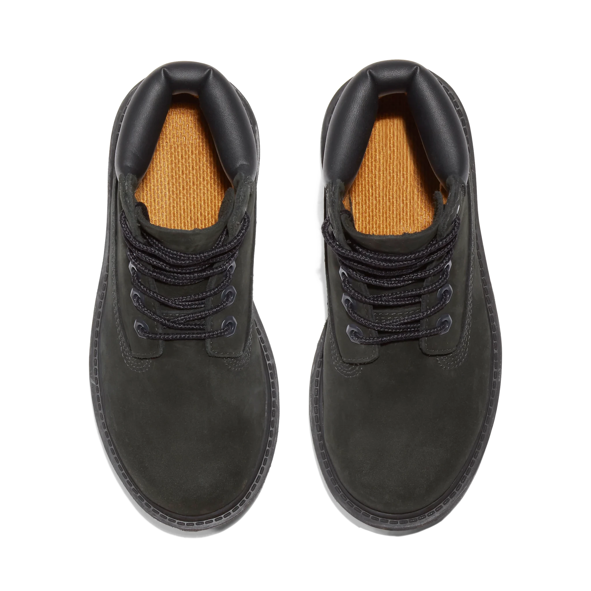 Timberland Premium 6 Inch Lace Up Waterproof Boot Black Kids - CTIMP8895 - Coziness