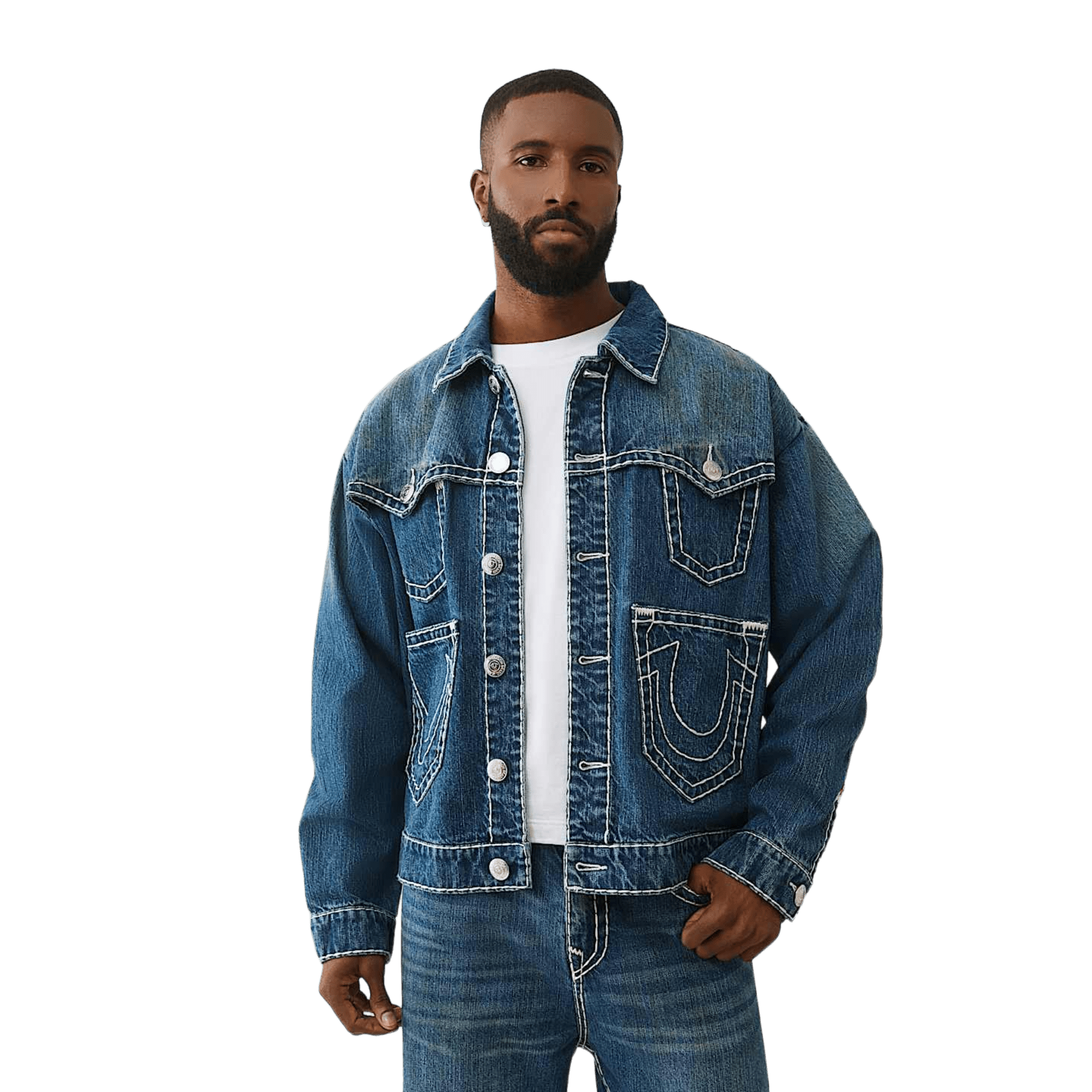 True Religion Drop Shoulder Super T Jacket Heritage - CTRUR7294 - Coziness