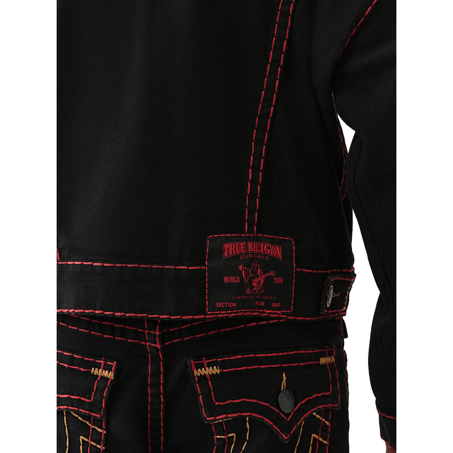 True Religion Super T Cropped Denim Jacket - CTRUR6636 - Coziness