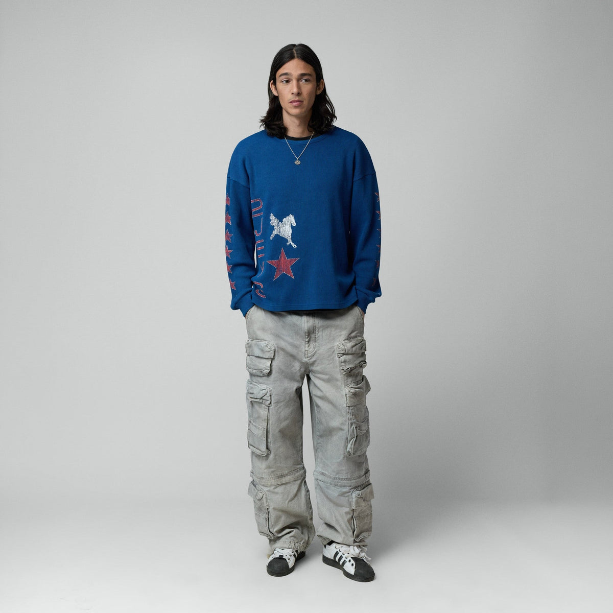 TwoJeys Sterling Waffle Long Sleeve Navy - CTWOS14381 - Coziness