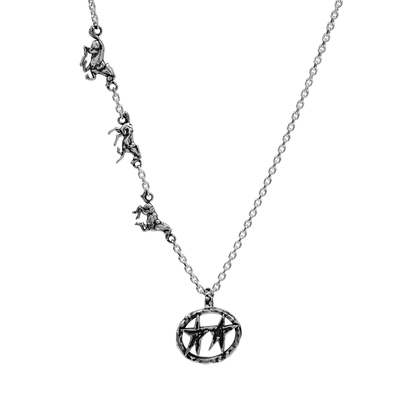 Twojeys Superstar Three Horse Necklace - CTWOS5771 - Coziness
