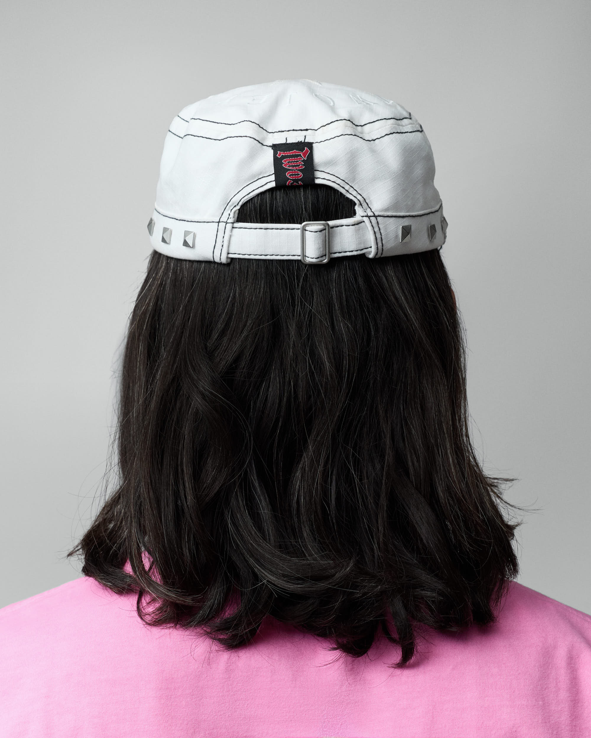 Twojeys Studded Guerrilla Cap White