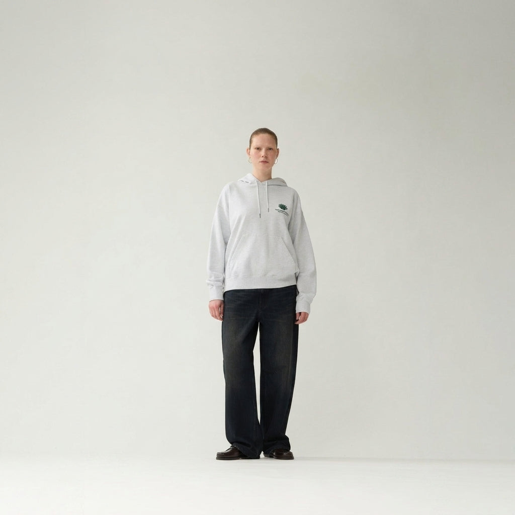 New Amsterdam Logo Hoodie Grey Melange