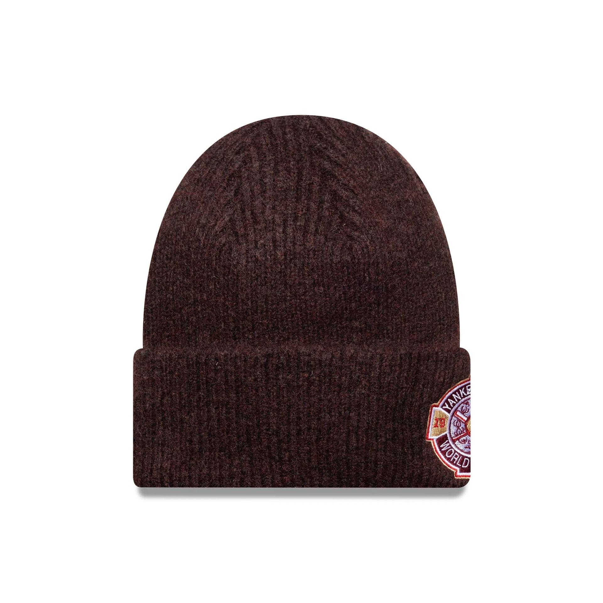 New Era NY Yankees World Series Cuff Knit Beanie Dunkelrot