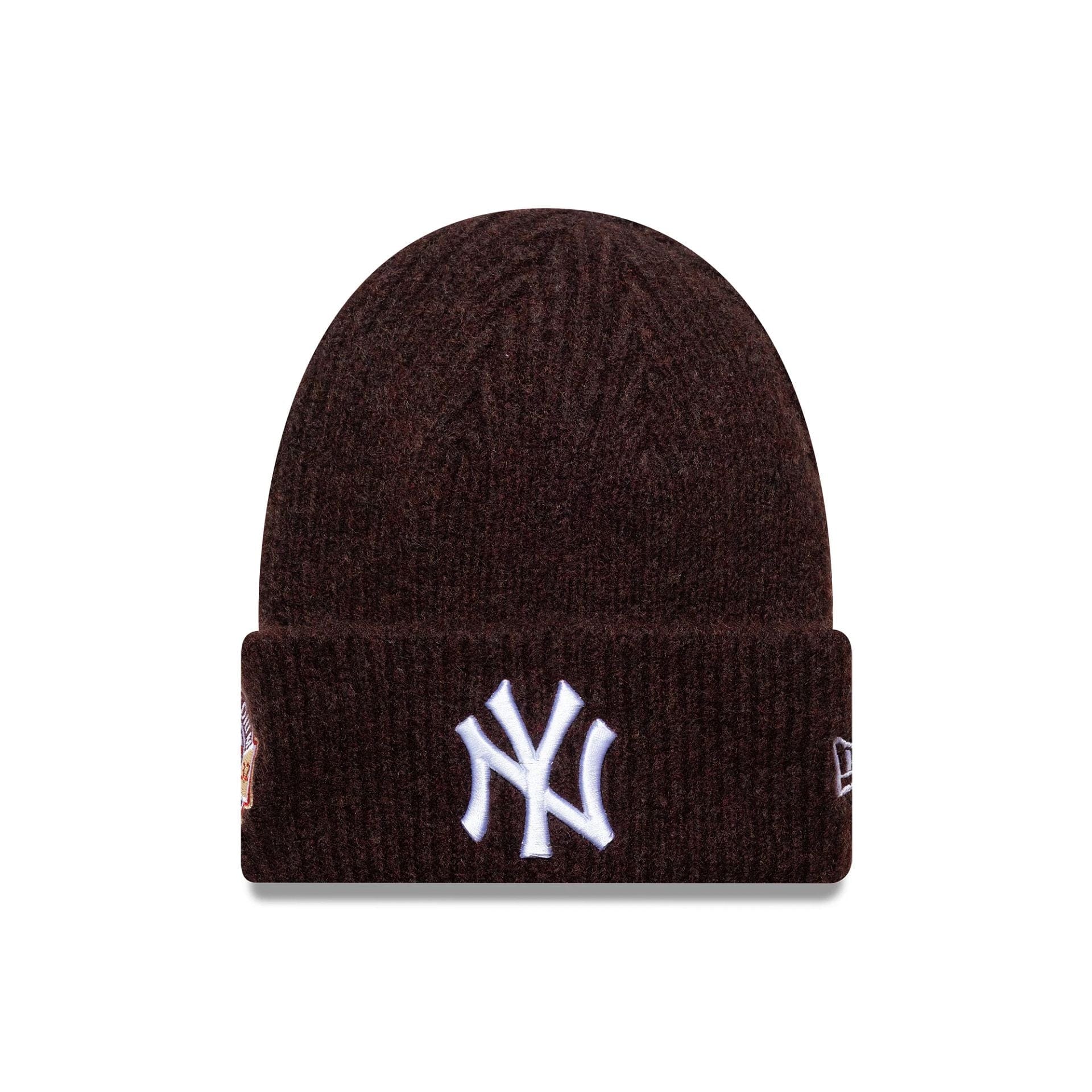 New Era NY Yankees World Series Cuff Knit Beanie Dunkelrot