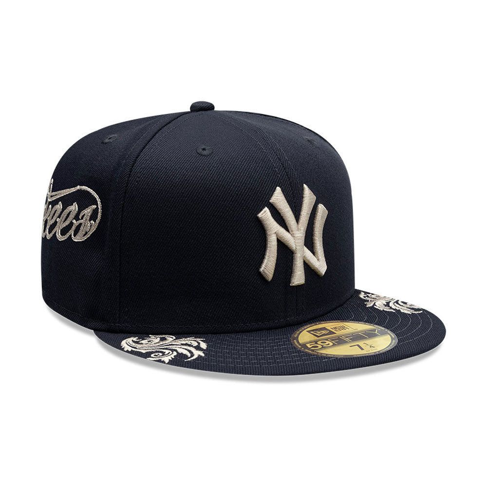 New Era NY Yankees 59FIFTY Wordmark Cap Navy